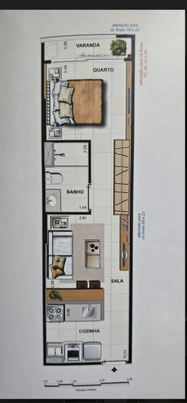  VENDO EXCELENTE APARTAMENTO NA SQNW 307 - NOROESTE !34 m² útilApartamento de 1 ...