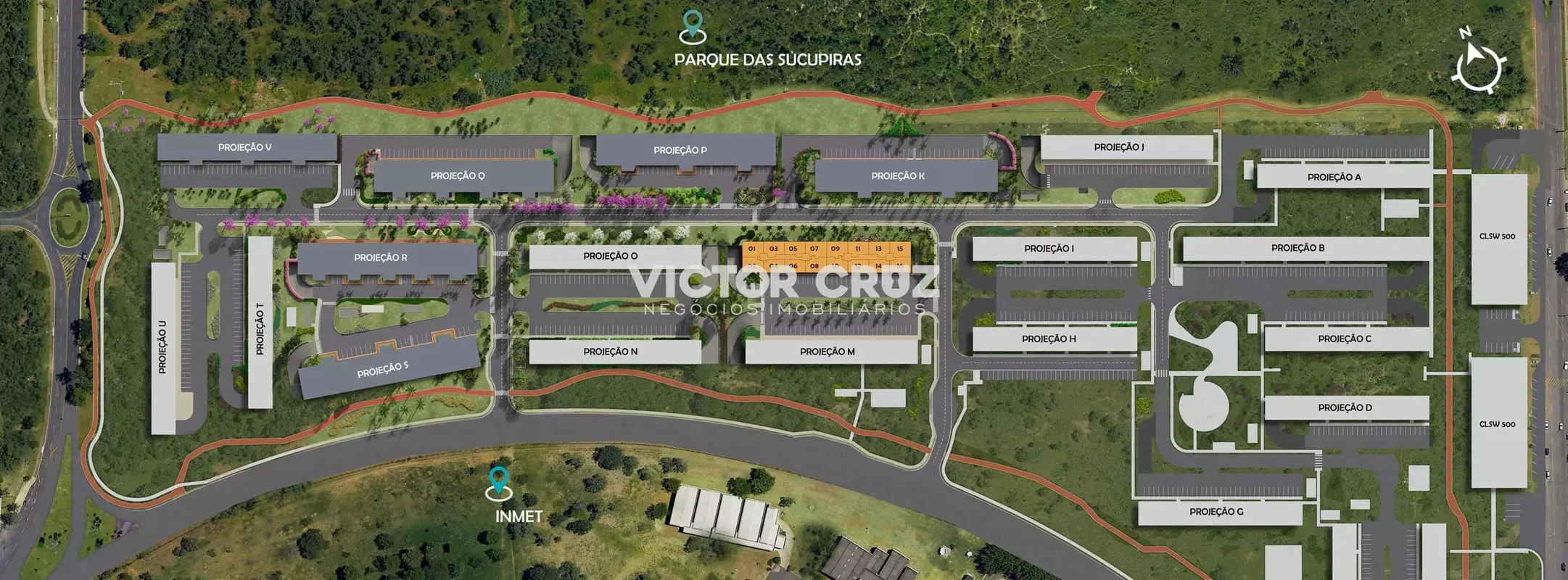 Victor Cruz Negócios Imobiliários LTDA vende:SQSW 500 Bloco L, Residencial Ameti...