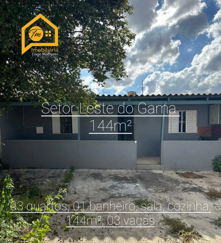 Excelente casa no Setor Leste do Gama- 03 Quartos;- Sala ampla;- Cozinha;- Banhe...