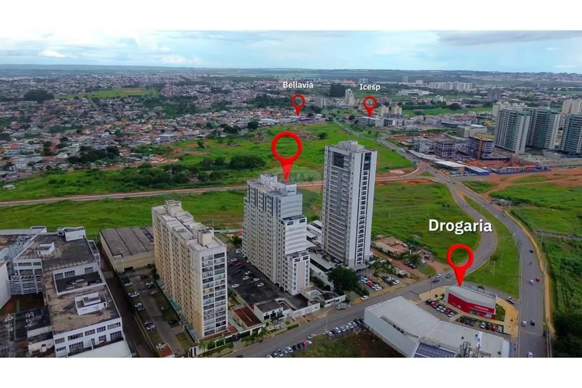 Excelente Apartamento de 1 Quarto, mobiliado, em edifício com estrutura de hotel...