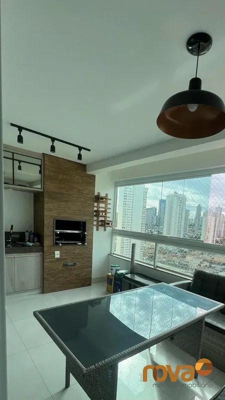 Apartamento com 3 quartos 3 suites no Setor Bueno, Andar alto, Varanda gourmet c...