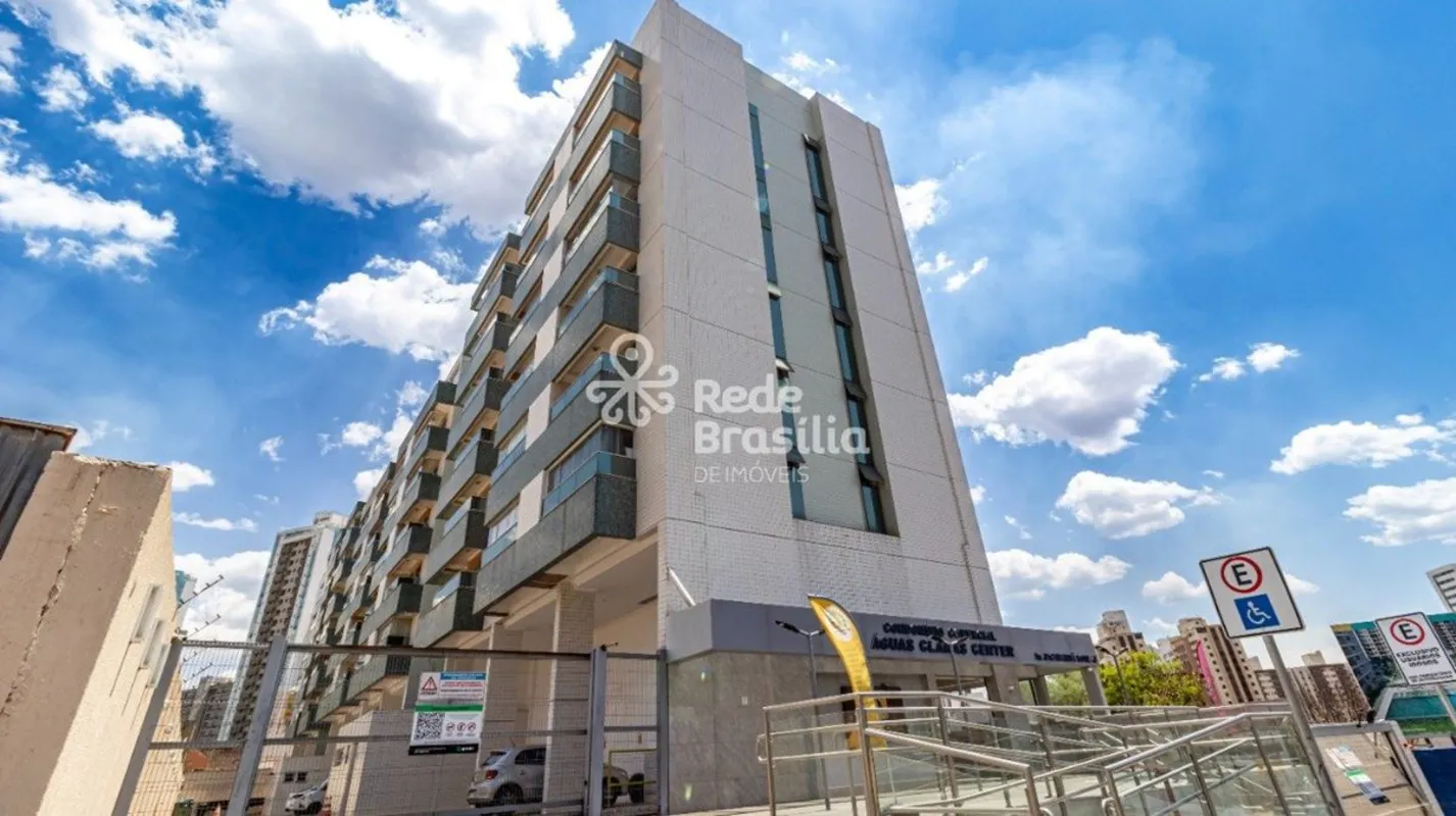 Avenida Jacarandá - Sala para alugar com varanda - Ed. Águas Claras Center - Águ...