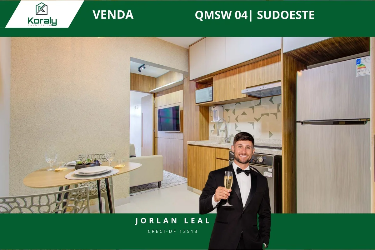 Apartamento no Residencial Monte Olimpo – QMSW 04Excelente oportunidade no Sudoe...