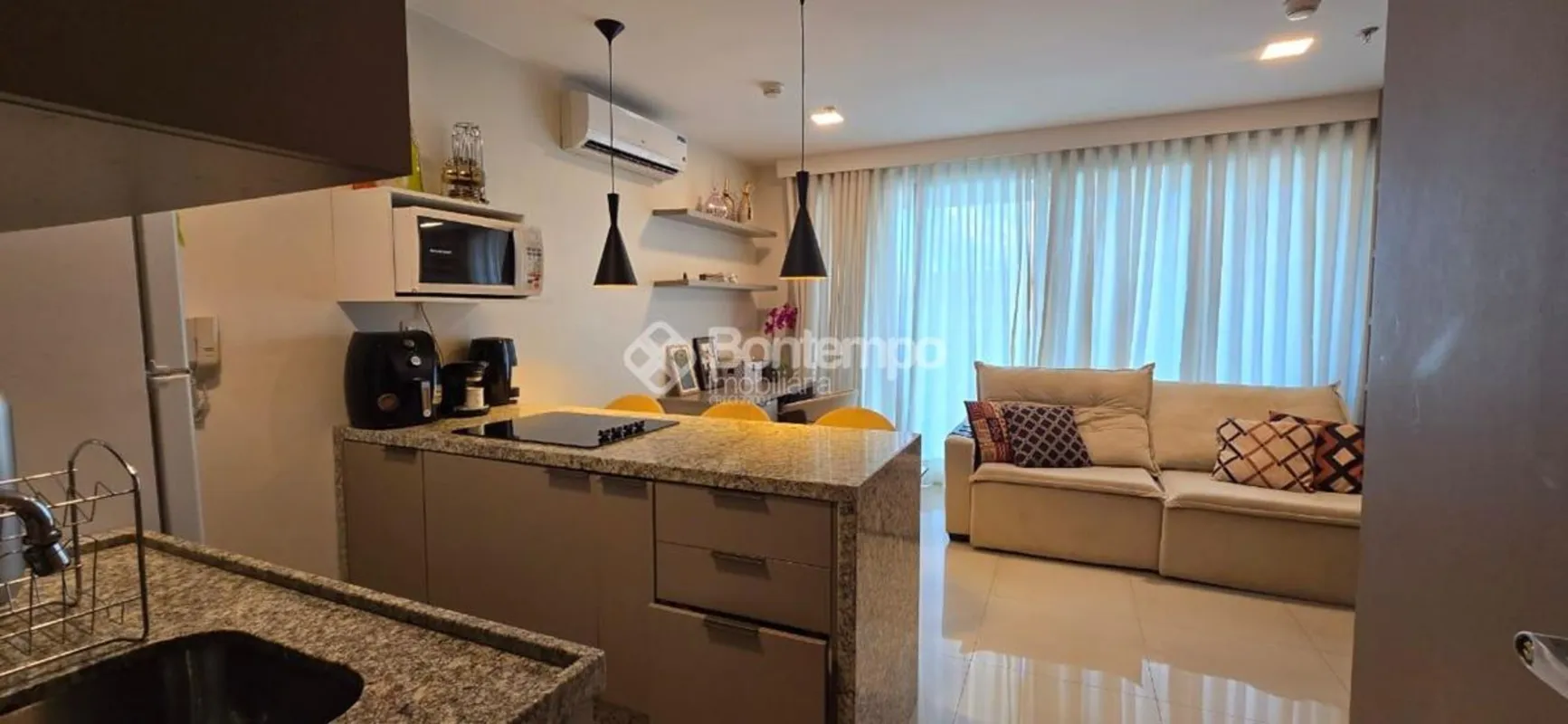 A Bontempo Imobiliária especialista beira lago disponibiliza apartamento de 1 qu...