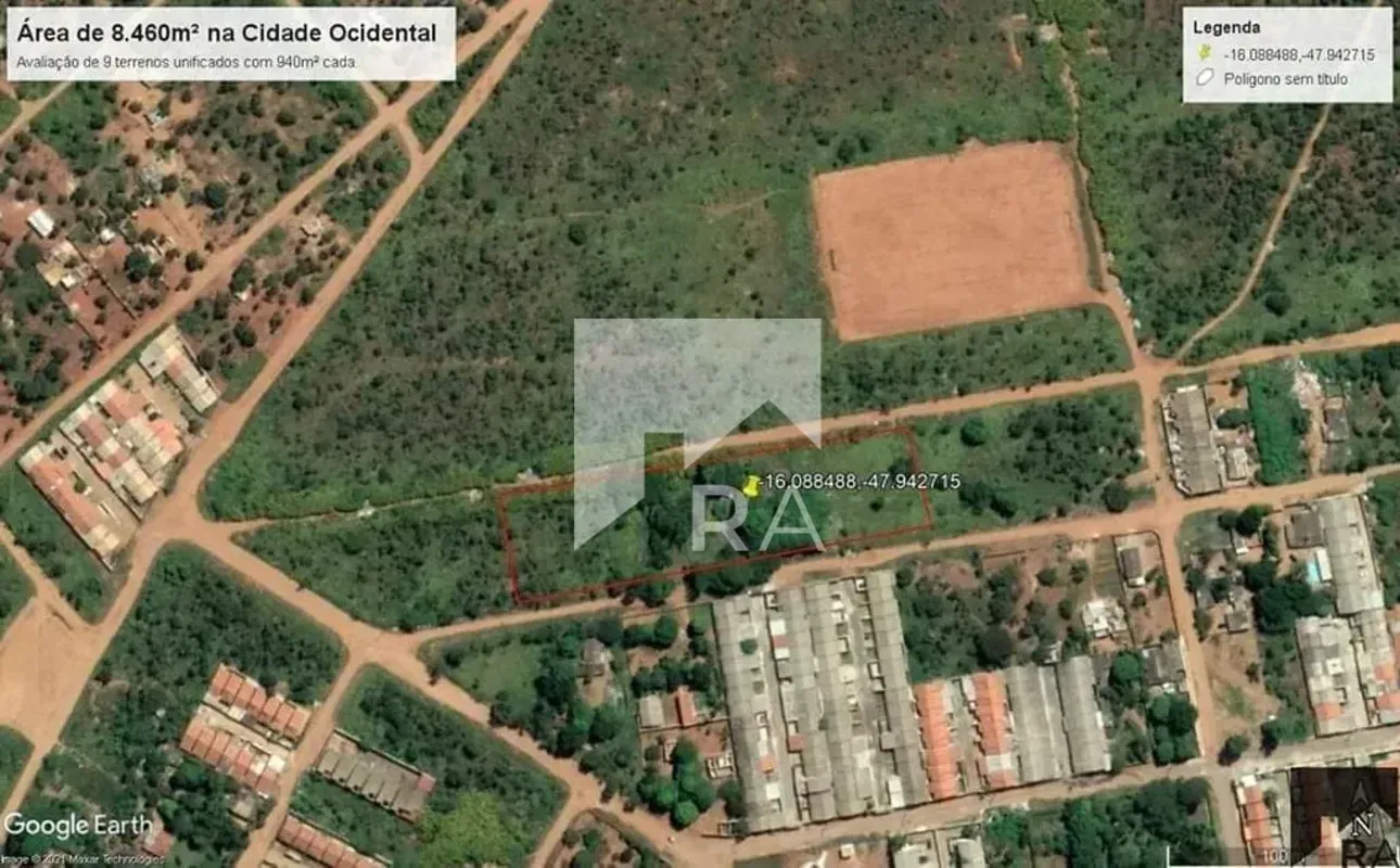 Excelente Terreno para Condomínio 8.460m² na Cidade OcidentalOportunidade imperd...