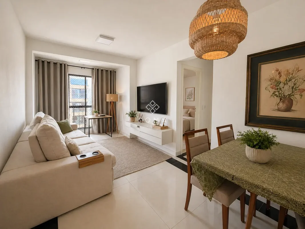 ESPECIFICAÇÕES DO APARTAMENTO:- Nascente- Sala ampla- Cozinha com bancada e armá...