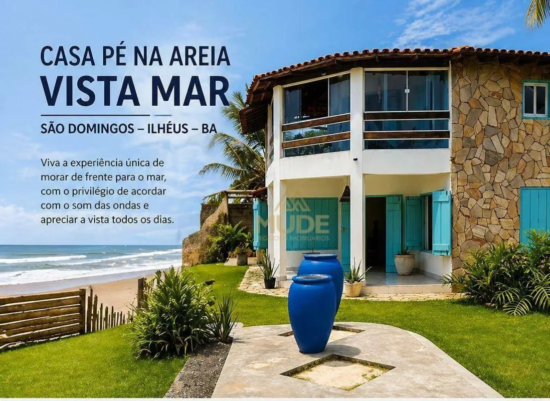CASA PÉ NA AREIA | VISTA MAR | SÃO DOMINGOS ILHÉUSMais do que uma casa, um privi...