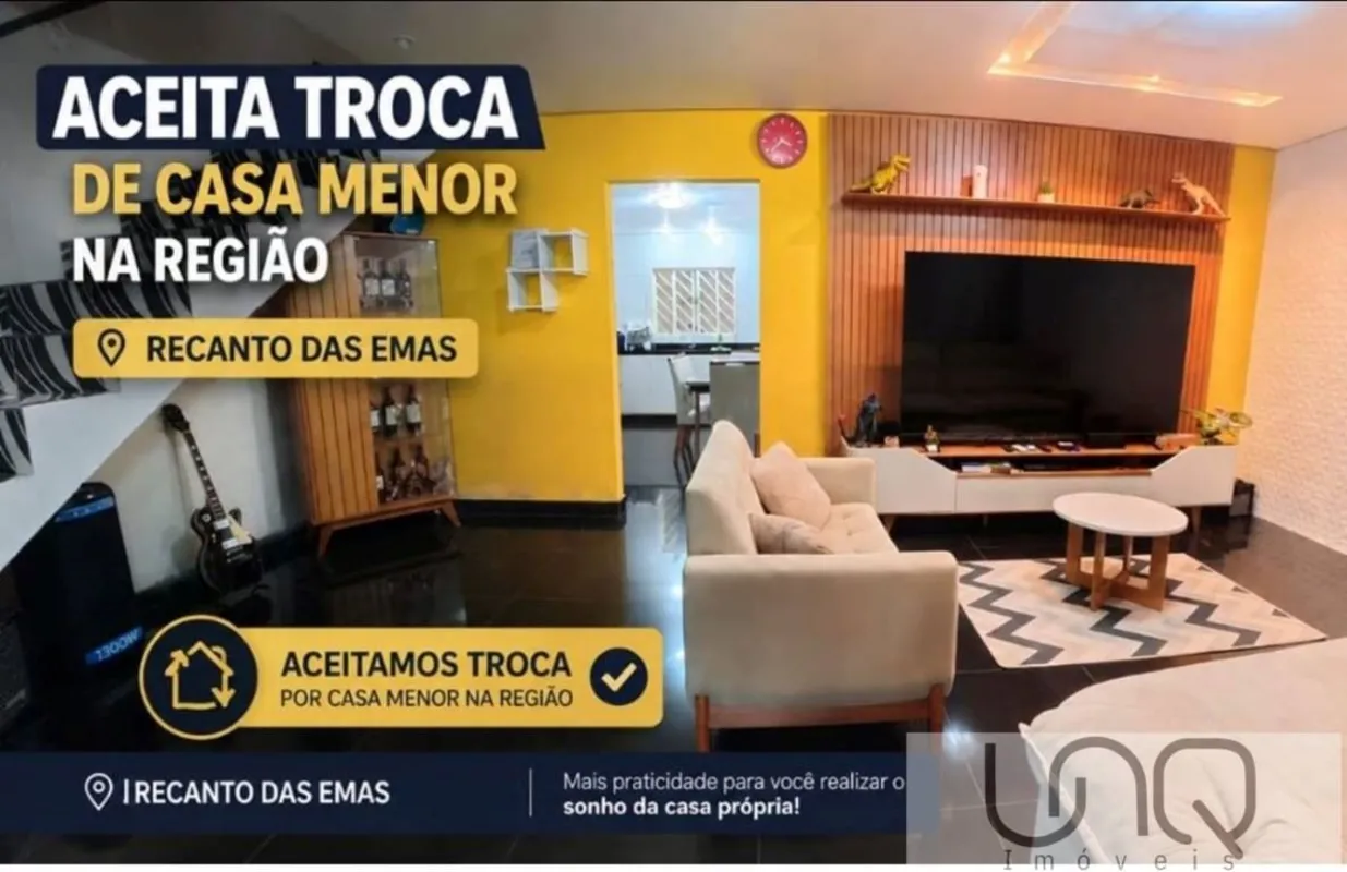 Qd. 801 Conj. 1 - 3 Quartos, 2 Suítes - Sobrado Aceita Financiamento e FGTS e Tr...