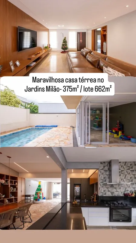 Casa Térrea à Venda no Jardins Milão | 4 Suítes | Lazer Completo | Energia Solar...