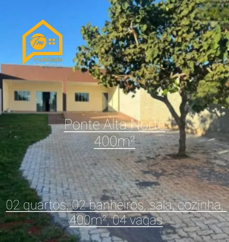 Excelente casa na Ponte Alta- 02 quartos, sendo 01 suíte;- Sala ampla;- Cozinha ...