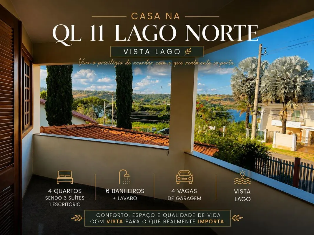 CASA NA QL 11 - LAGO NORTEQuanto vale chegar em casa e sentir que o espaço final...