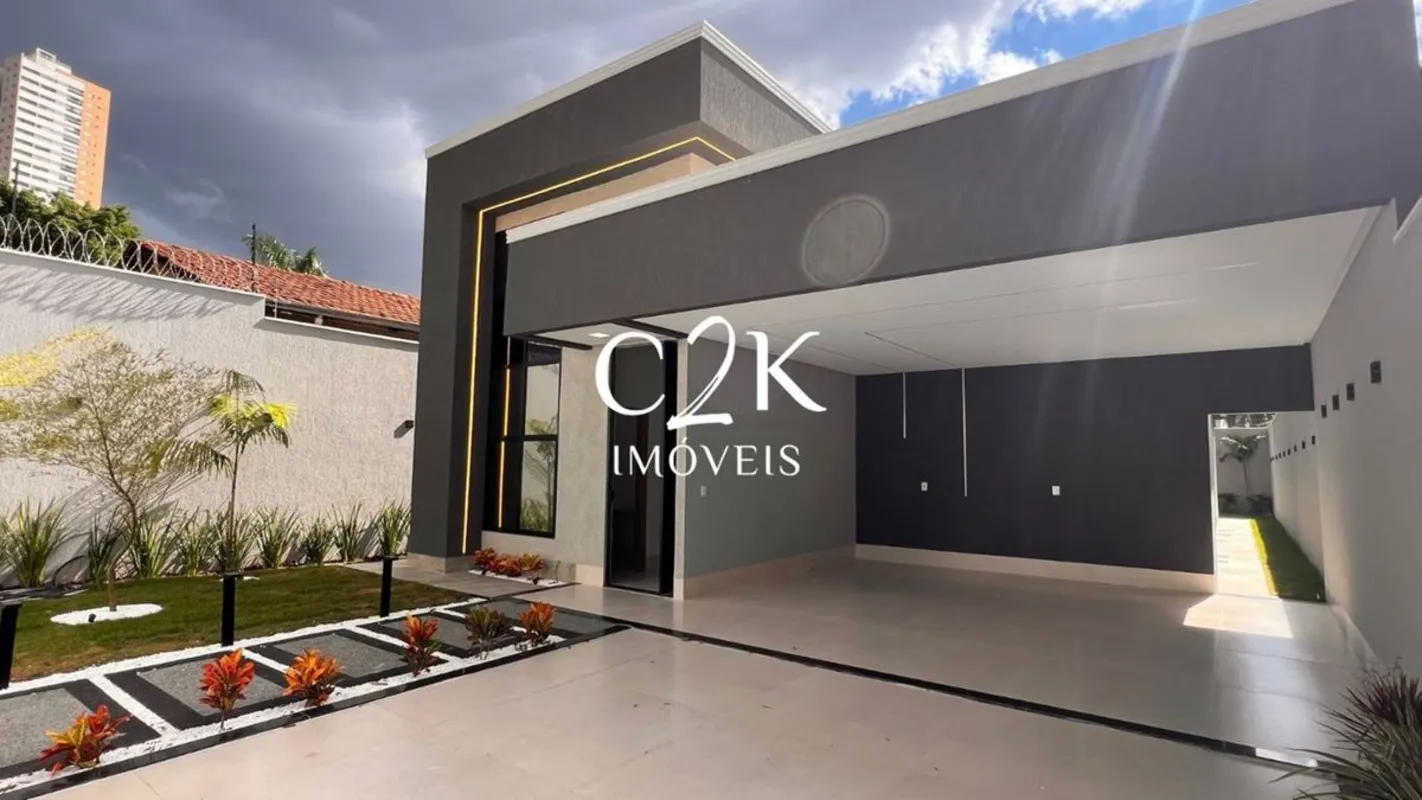 Novo - Luxuosa casa térrea no Parque Amazonas (03 suítes+ Office) - Goiânia - GO...