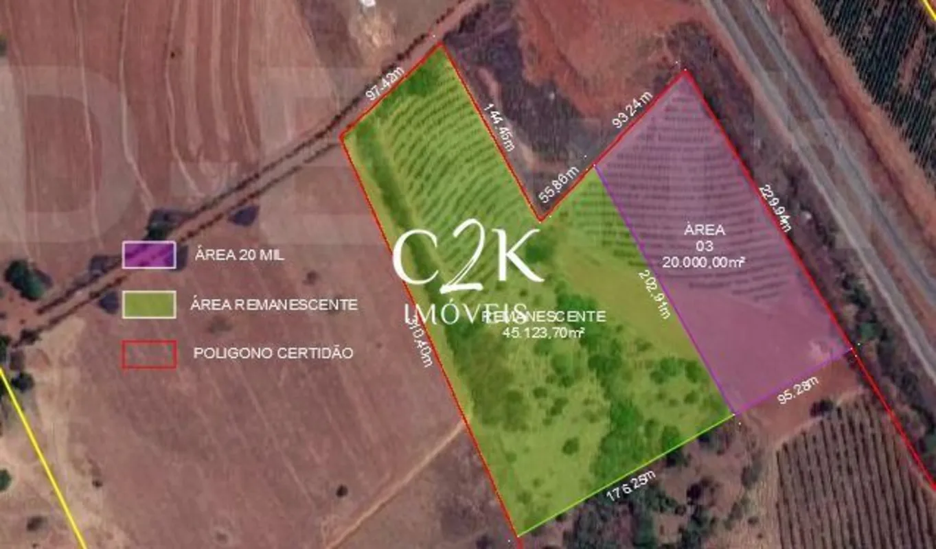 Área de 20.000 m² em Caturaí-GO com 230m de frente a GO-070 Km 27Melhore a logís...