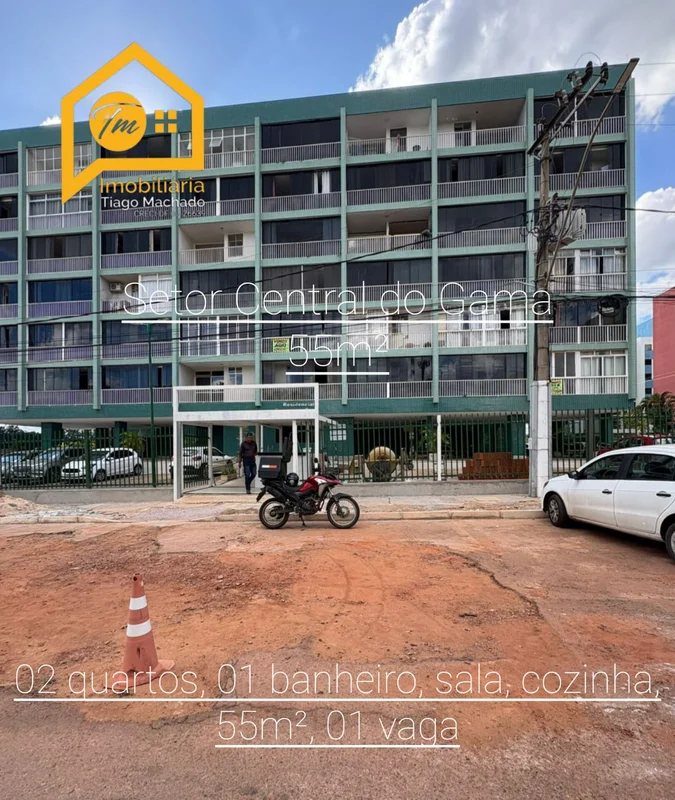 Excelente apartamento no Setor Central do Gama- 02 quartos- Sala- Cozinha- Banhe...