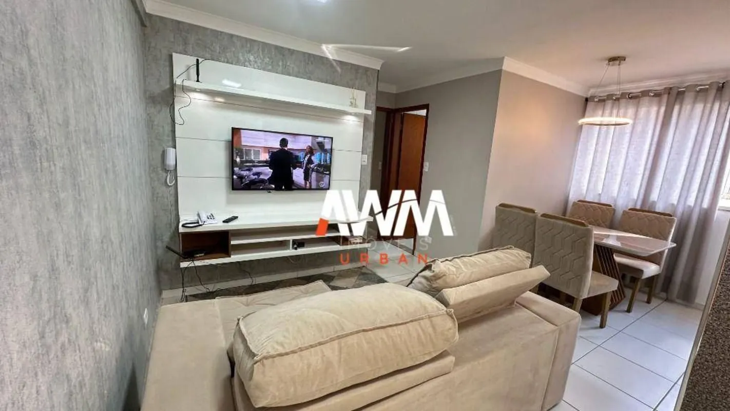 Apartamento mobiliado de 2 quartos, mobília de bom gosto, confortável, localizaç...