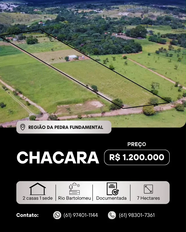 ******* Thiago Cipriano vende ******Região da Pedra FundamentalR$ 1.200.000Excel...