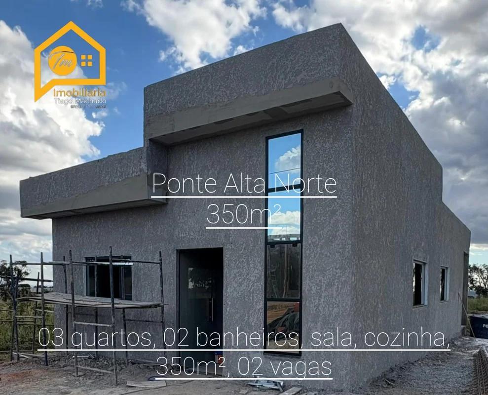 Excelente casa em lote de 350m² na Ponte Alta Norte- 03 quartos, sendo 01 suíte,...