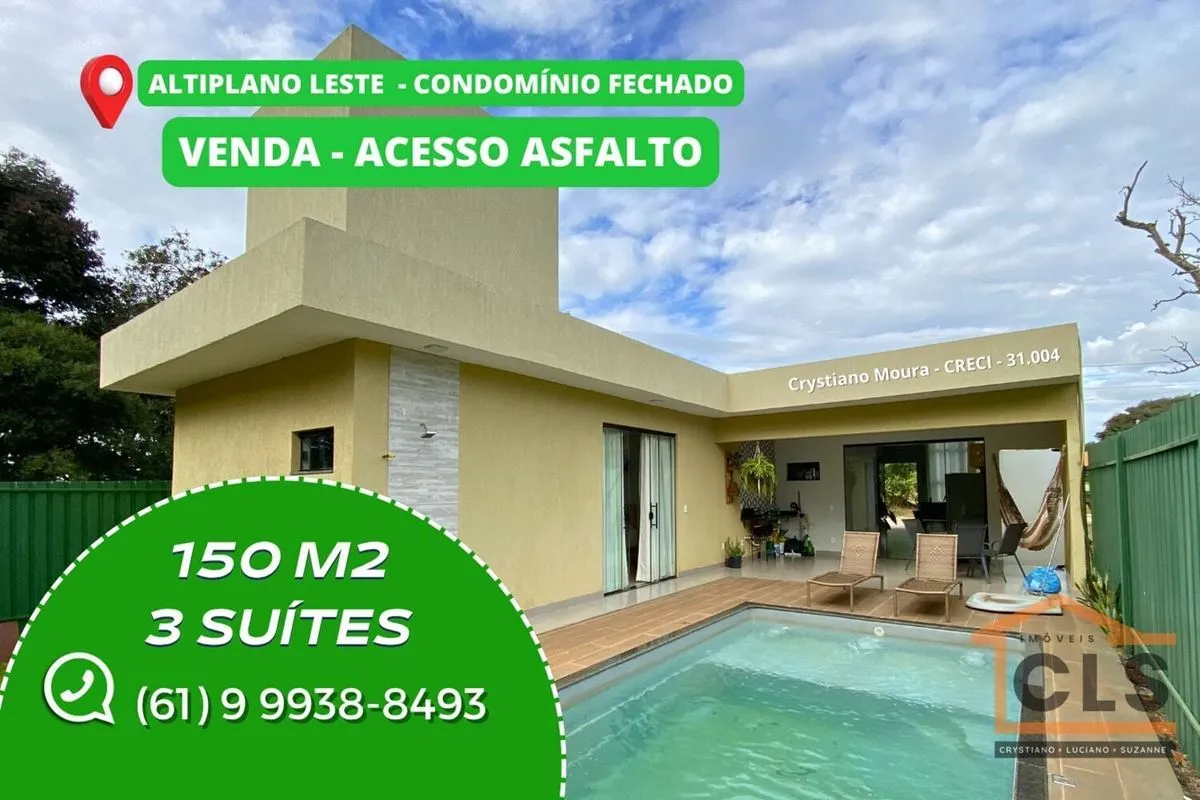 Casa térrea, 3 suítes, no Altiplano Leste - Jardim Botânico-DFOPORTUNIDADE!!! ?N...
