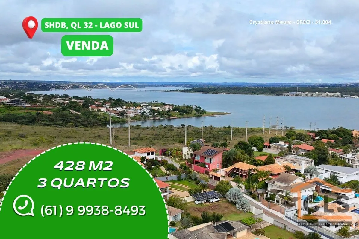 Descubra o melhor da vida no Lago Sul, Brasília, com esta charmosa casa de padrã...