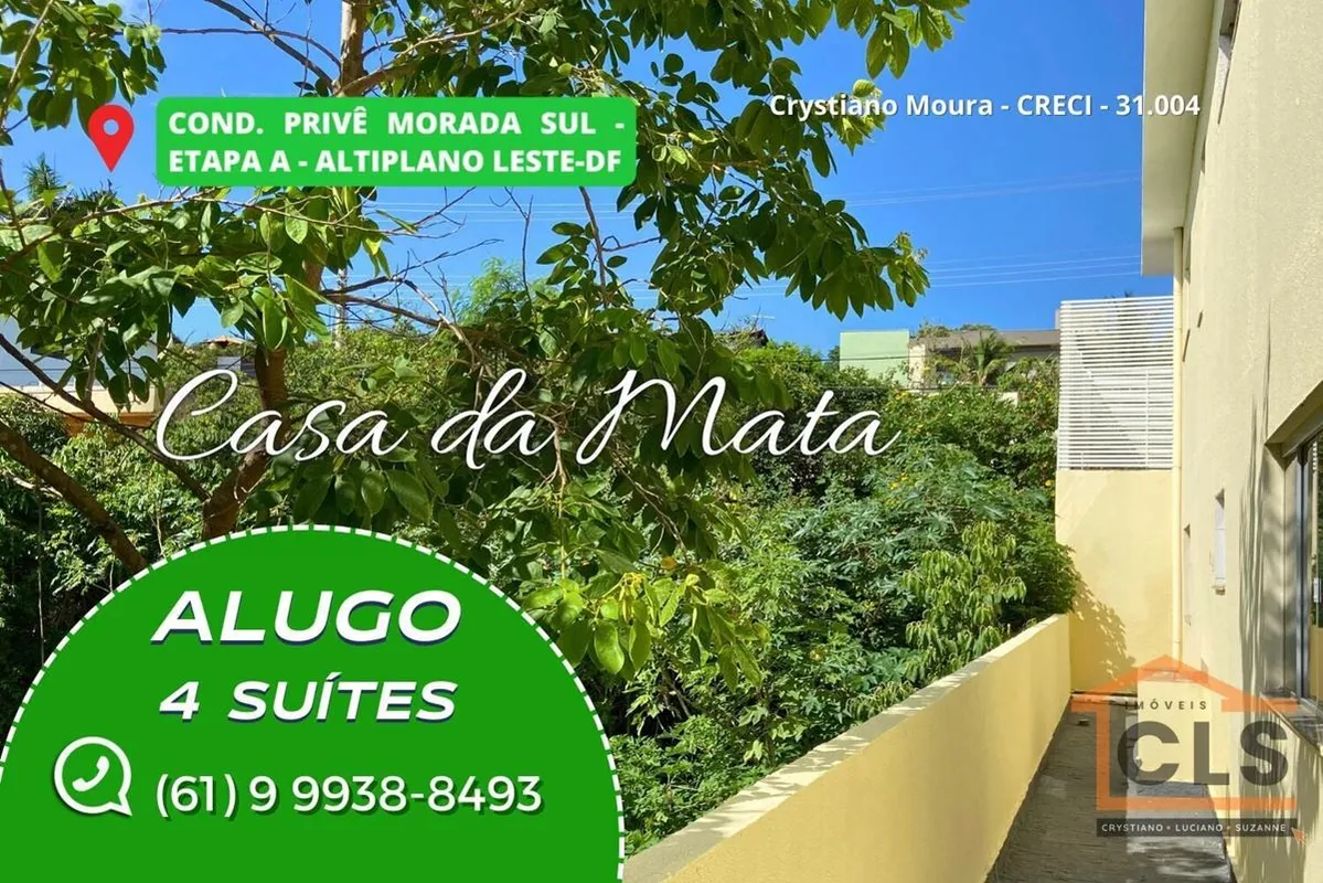 Excelente oportunidade de locação de uma belíssima casa em condomínio no Altipla...