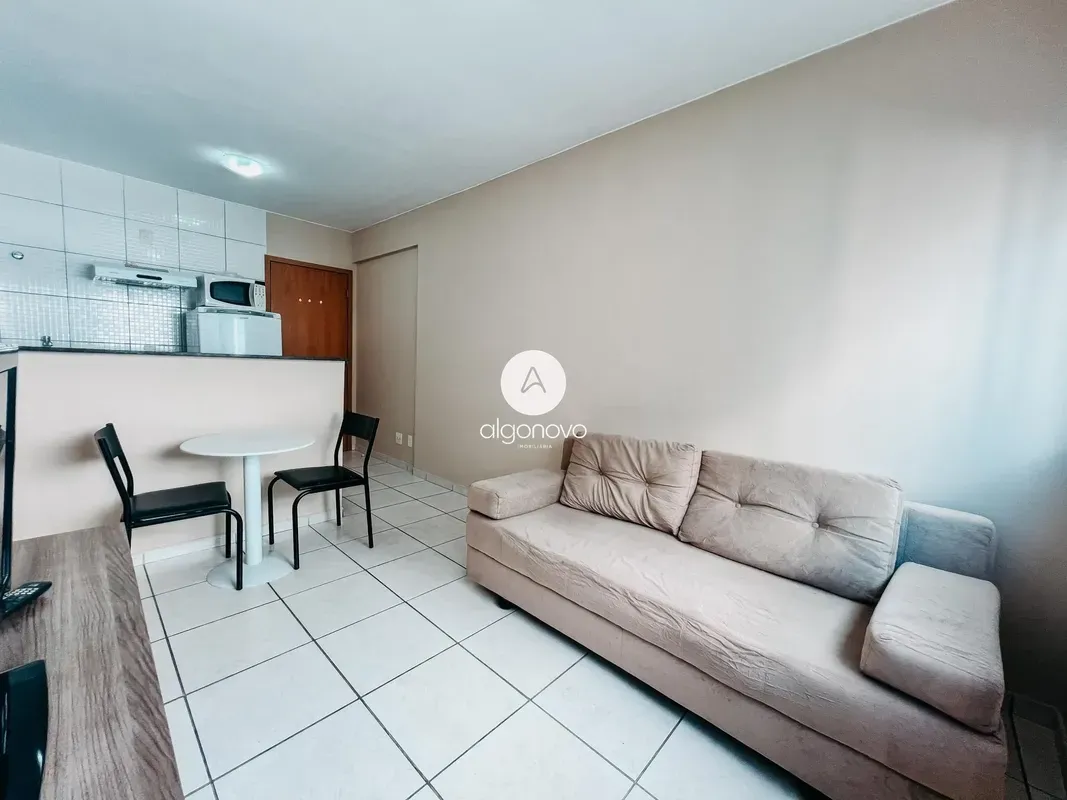 Algo Novo Imobiliária aluga esse excelente apartamento de 1 quarto no condomínio...