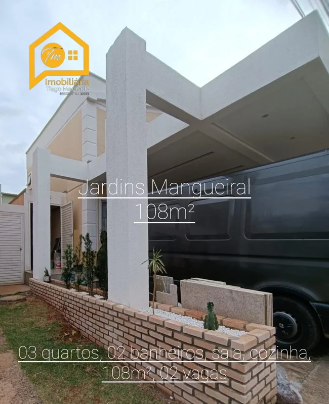 Excelente casa no Jardins Mangueiral- 03 quartos com armários planejados, sendo ...