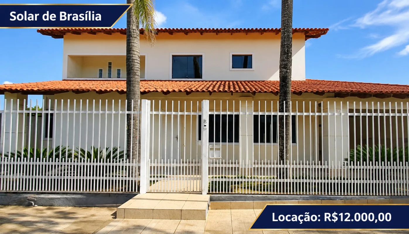 Descubra uma casa espaçosa no Condomínio Solar de Brasília, localizado no Jardim...