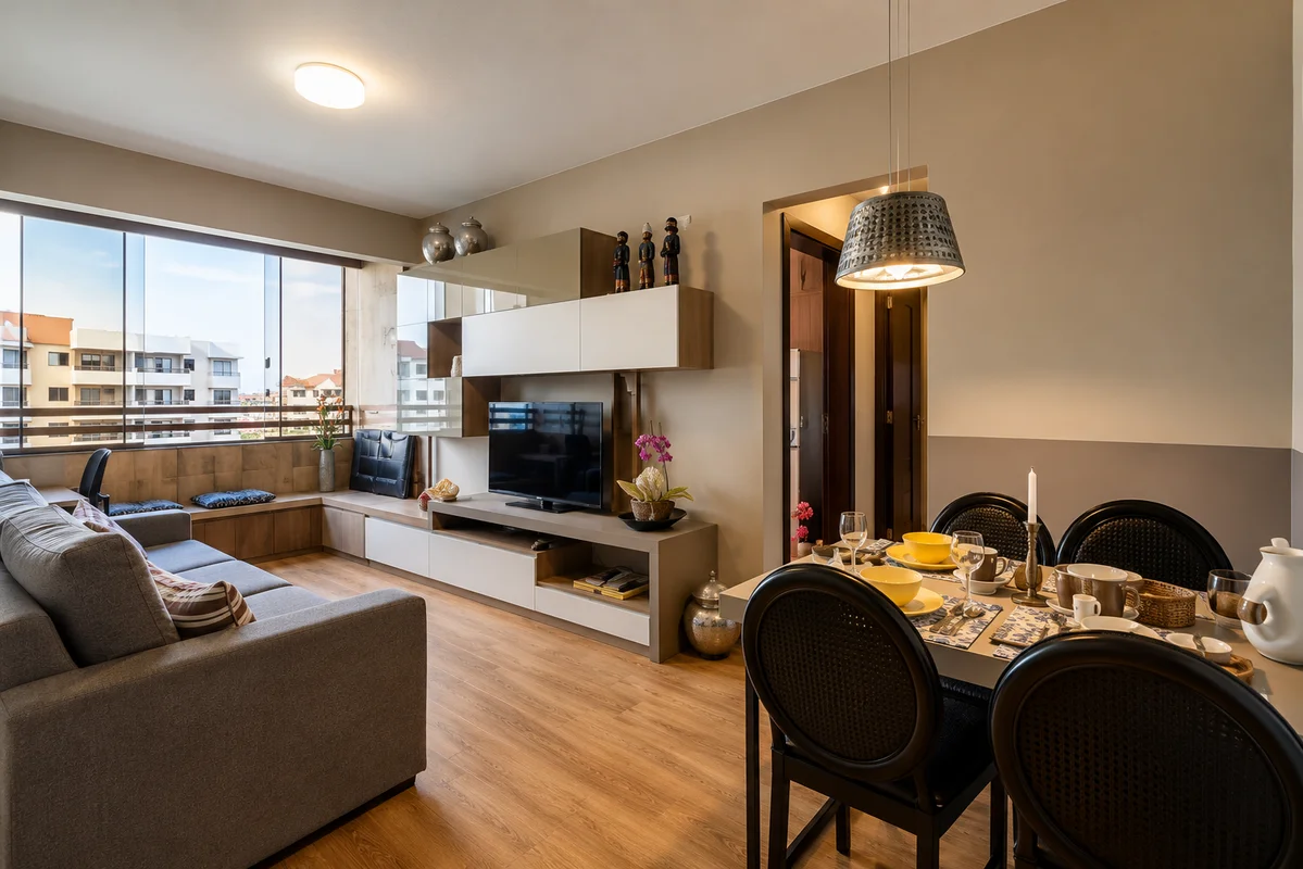 Um daqueles apartamentos que fazem você sentir vontade de ficar logo na primeira...