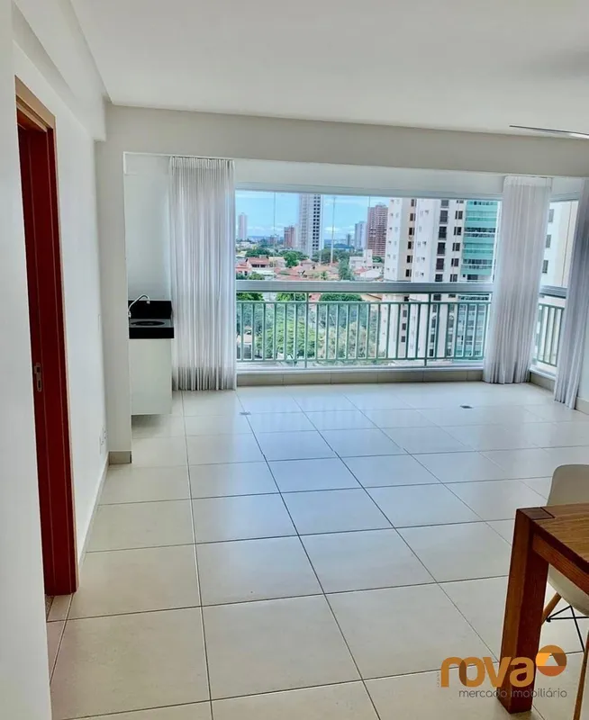 Apartamento com 3 quartos 3 suites plenas no Bueno, Sala ampla com sacada estend...
