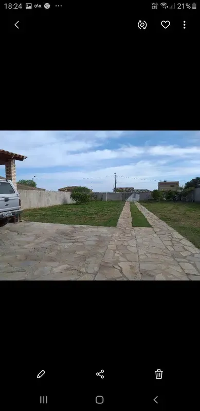 L.HENRIQUE VENDE OTIMA CASA DE 2 QUARTOS, SENDO 1 SUITE, AREA GOURMET COM FOGAO ...