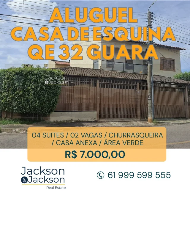 ALUGUEL DE SOBRADO na QE 32, Guara II- Sala de estar e jantar integradas com pé ...