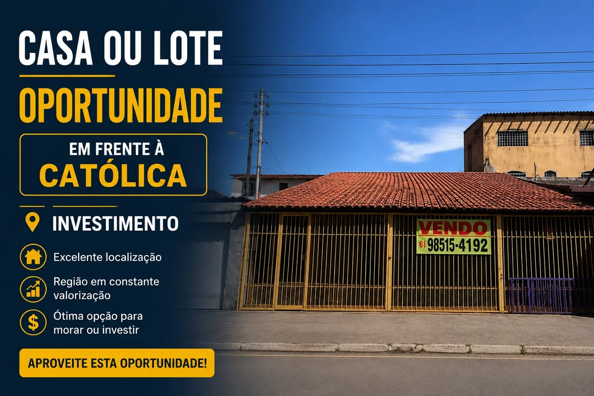 QSF 08 CASA 410 – TAGUATINGA SUL – VIRADA PARA O PISTÃO SUL - PRATICAMENTE EM FR...