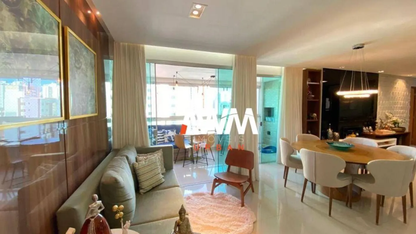 3 Suítes com churrasqueira na varanda, 123 m², 2 vagas , completo em armários, l...