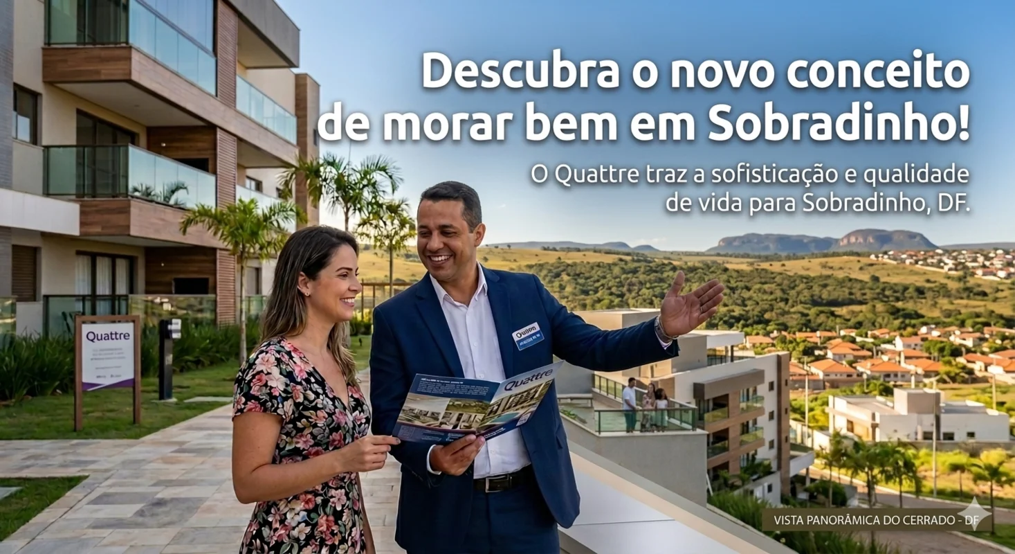Descubra o novo conceito de morar bem em Sobradinho!Apresentamos o Quattre Istam...