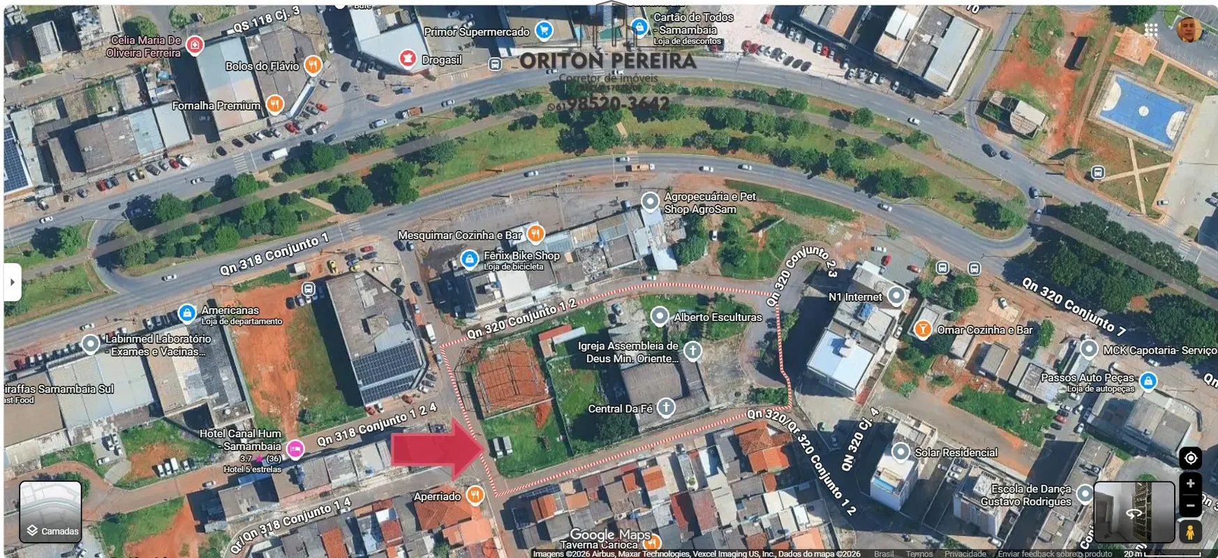 QN 320, conjunto 02, Lote de Samambaia Sul, Brasília/DF.Oriton Pereira Corretor ...