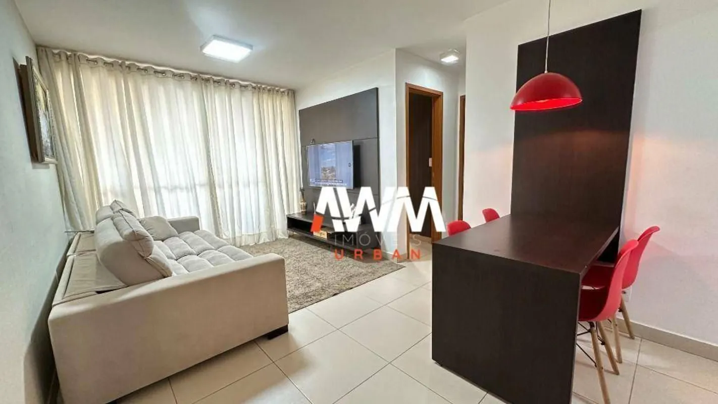 Apartamento mobiliado com 2 quartos, com ar condicionado em ambos, completo em a...