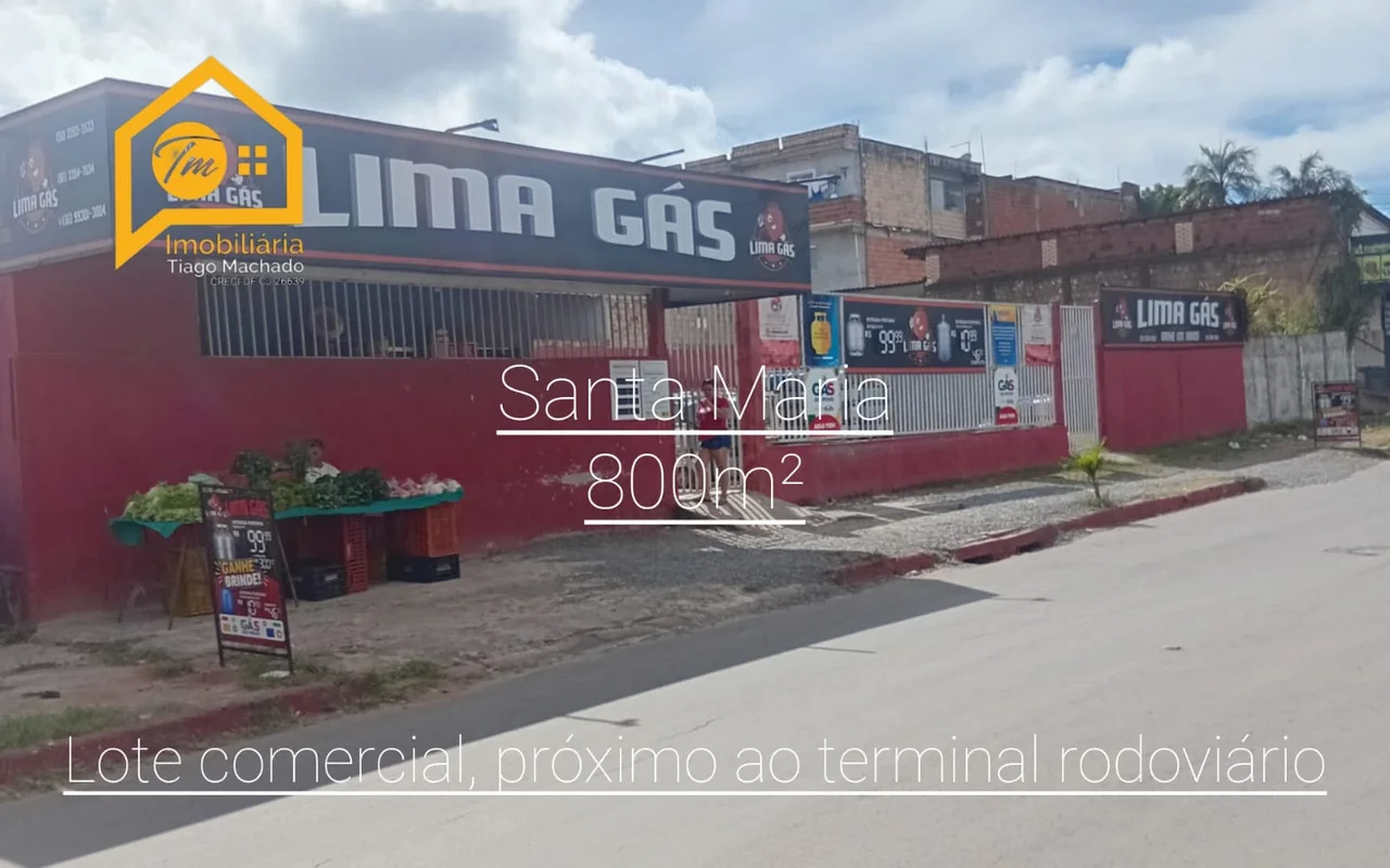 Excelente lote comercial na Santa Maria- 800m²- Próximo ao terminal rodoviário- ...