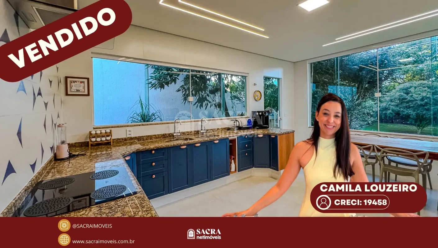 Casa espaçosa em condomínio fechado no Park Way, Quadra 05 — uma das regiões mai...