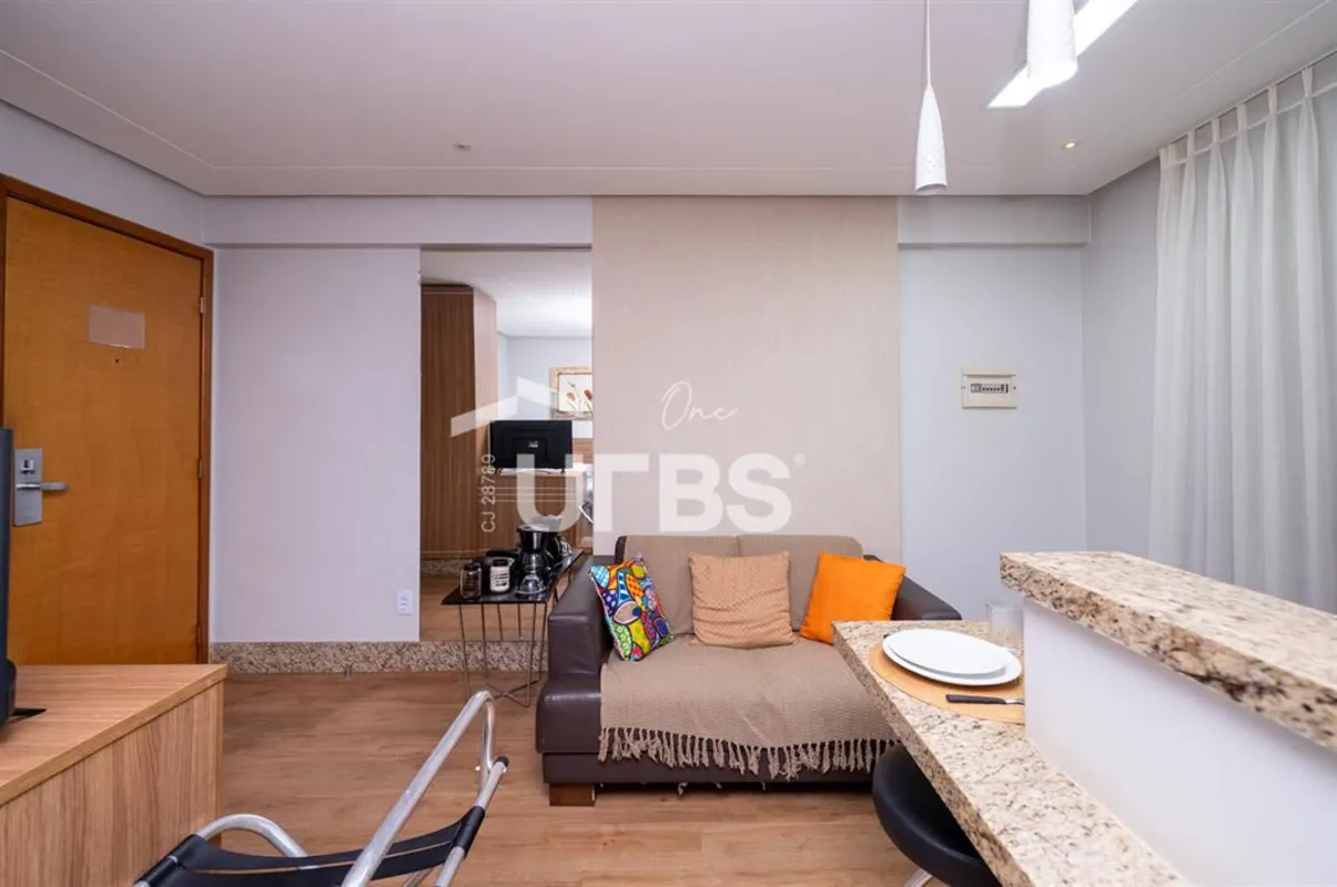 COD U-0033120 - Apartamento à Venda no Setor Oeste – 1 Quarto Mobiliado – Próxim...