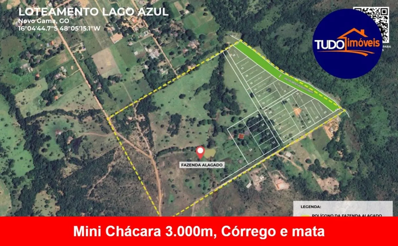 Tudo Imóveis - CRECI 23.925-DFUma área total de 2.500,00 m2 mais área verde cheg...