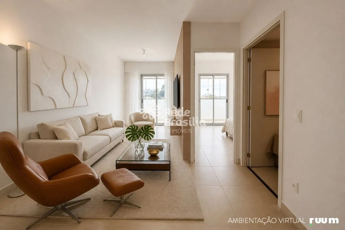 Residencial Quadra Parque - Apartamento com 01 Quarto - Varanda - Aceita Financi...