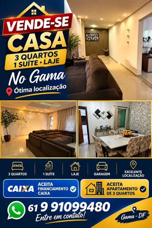 Casa 3 qtos 1 suíte armários todos ambientes Quartos amplosÓtima localização Fác...
