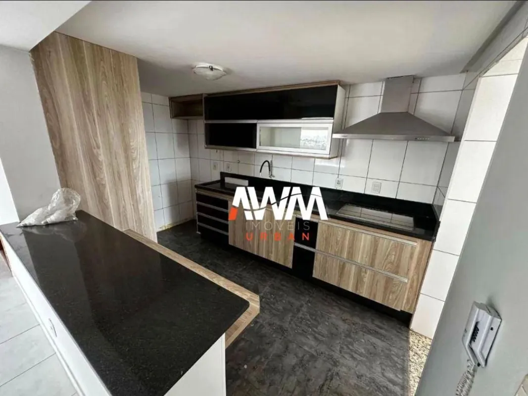 Apartamento 84 m², 3 quartos, 1 suíte, 1 vaga cobertaArmários na cozinha e banhe...