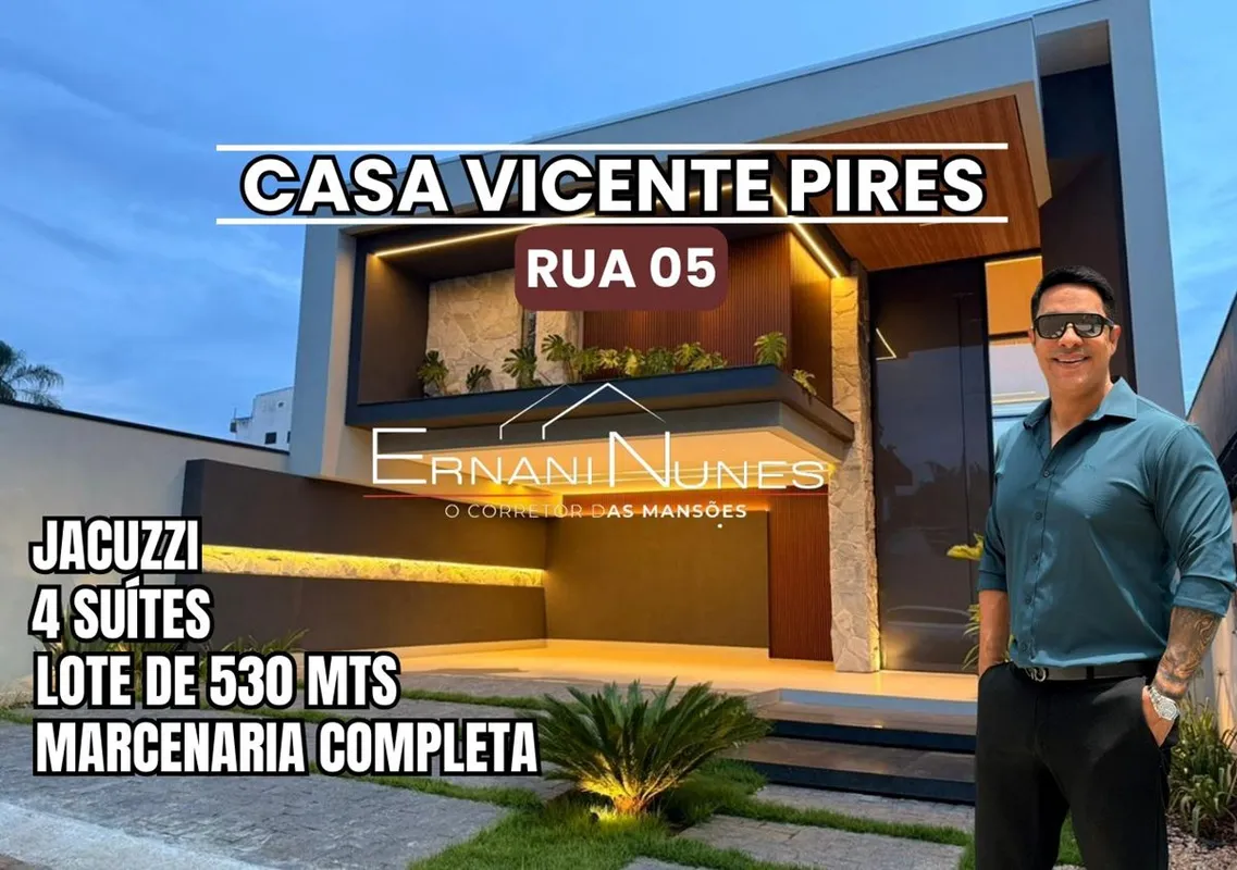 ERNANI NUNES O CORRETOR DAS MANSÕES APRESENTA Linda Casa Rua 5 Vicente pires Lin...