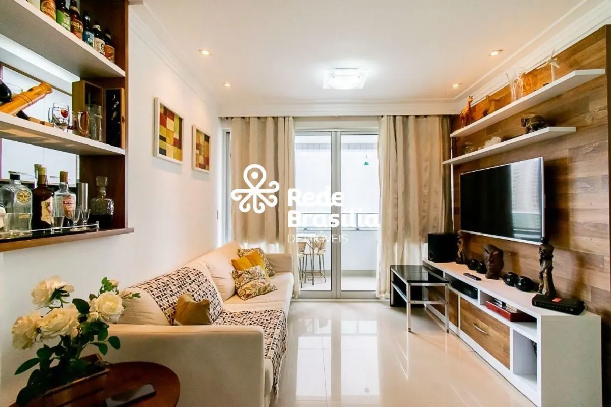 TH23629 - Rua 18 Sul Águas Claras - Res. Centrale, Apartamento Mobiliado 02 quar...