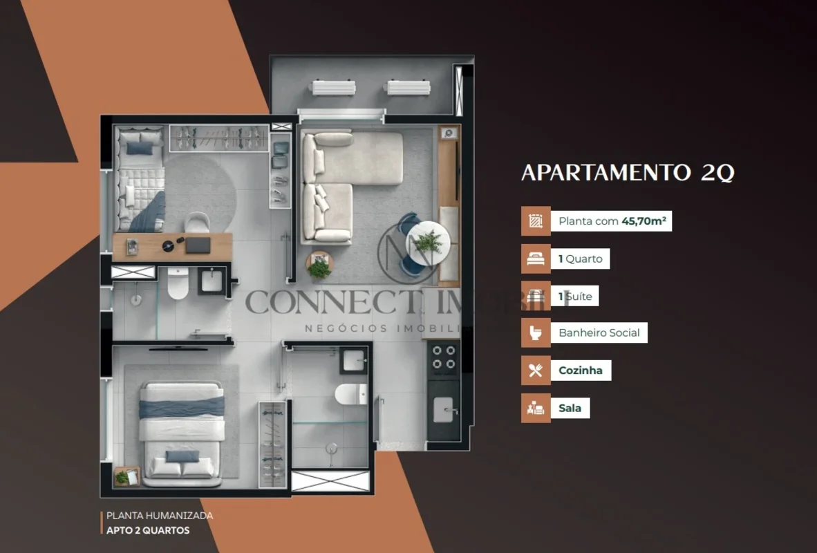 APARTAMENTO DE 2 QUARTOS COM SUÍTE A VENDA | RESIDENCIAL CHELSEA IN 303QS 303 - ...