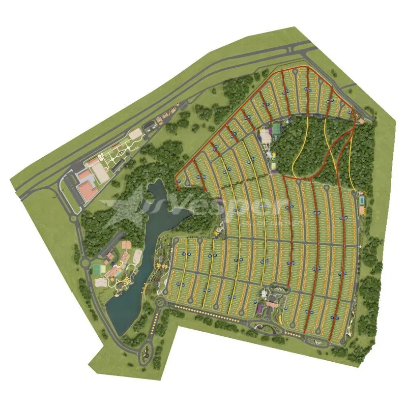 Lotes à venda com 600m² a 1.200m² em condomínio fechado Fazenda Villagio Texas, ...