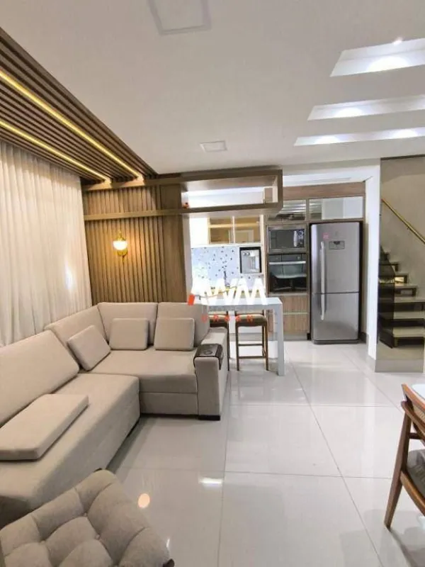 Cobertura duplex Luxuosa, 108m², em Goiânia/GO. 01 cozinha rica em armários (com...