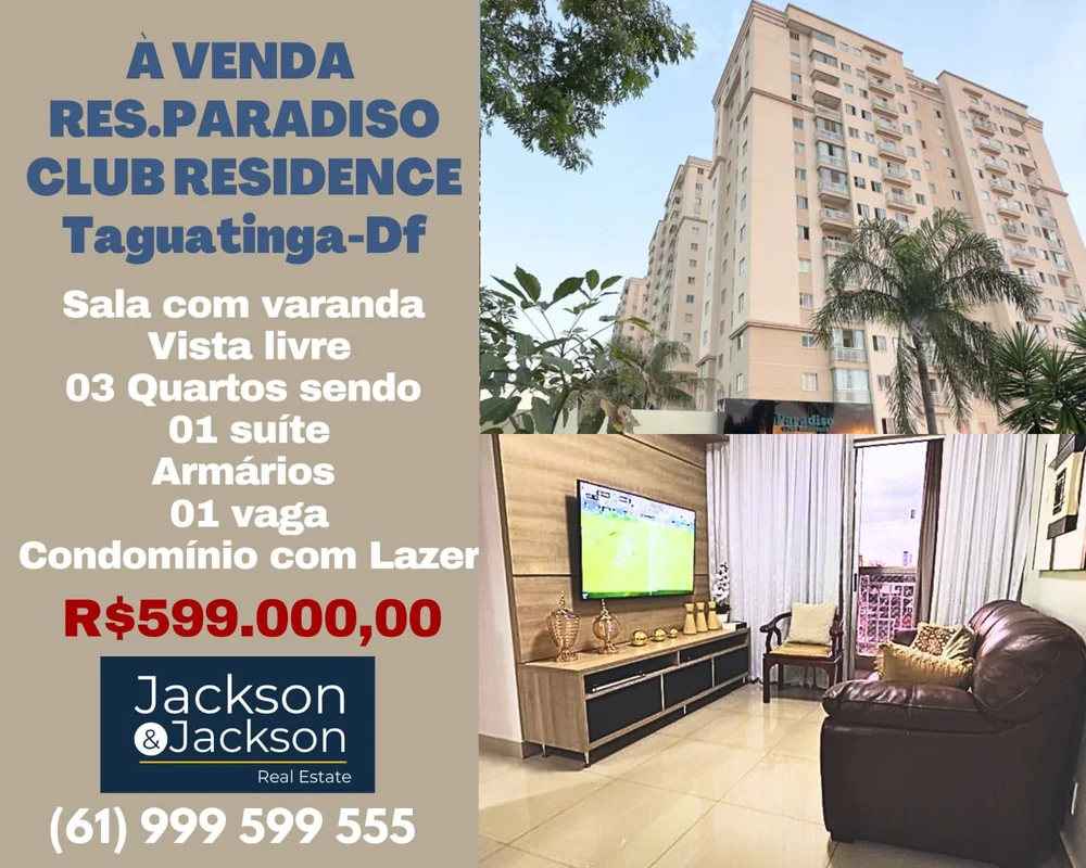  Este apartamento moderno no Res. Paradiso Club com 85 m², de frente, oferece um...