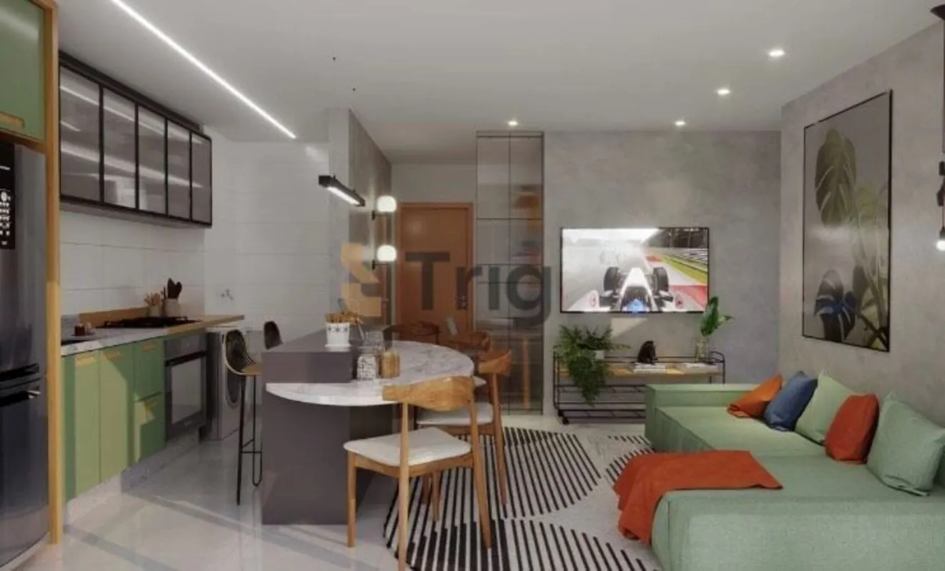 Apartamento ágio de 76 m² com planta bem distribuída, ambientes funcionais e óti...